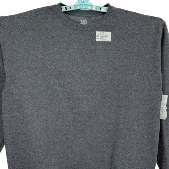 Athletic Works Men's Fleece Dark Gray Sweatshirt M (38-40) Moisture Wicking NWT - Picture 3 of 10